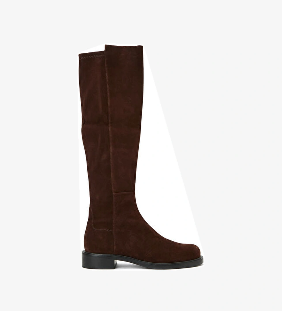 Kahverengi Kadın Deri Çizme - Görsel 1