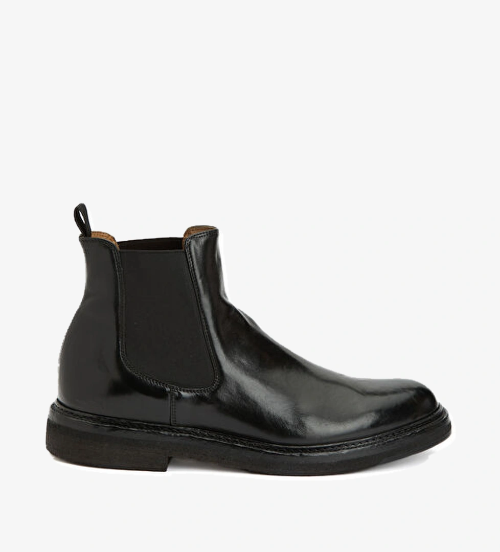 Officine Creative Aston Crepe Siyah Erkek Deri Bot model görseli