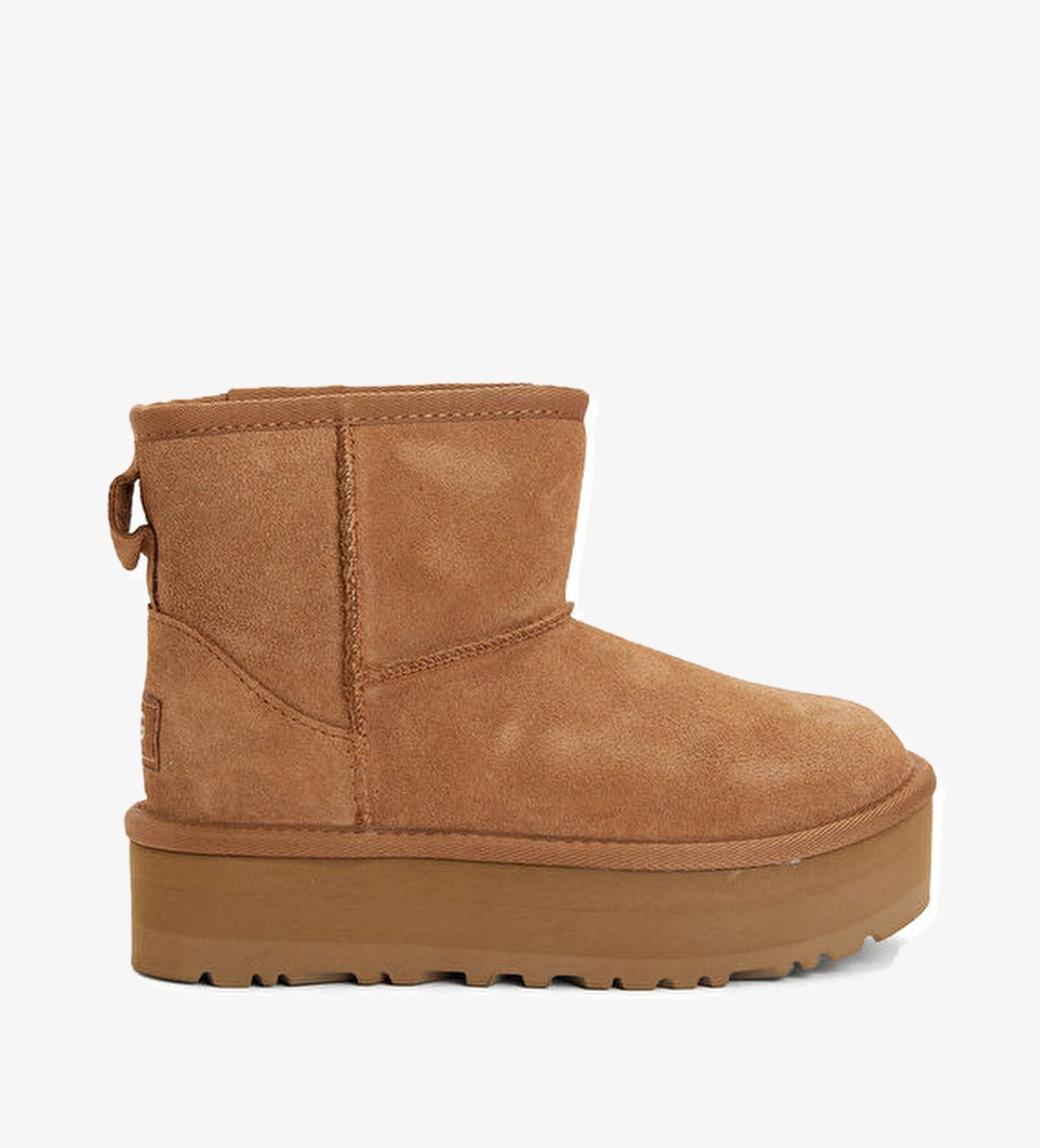 Ugg Classic Mini Platform Taba Kız Çocuk Deri Bot model görseli