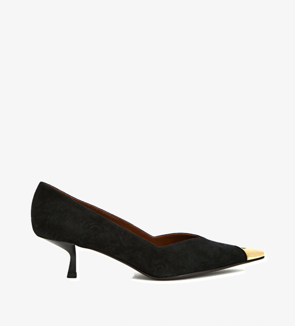 Giuseppe Zanotti Siyah Kadın Deri Topuklu Ayakkabı model görseli