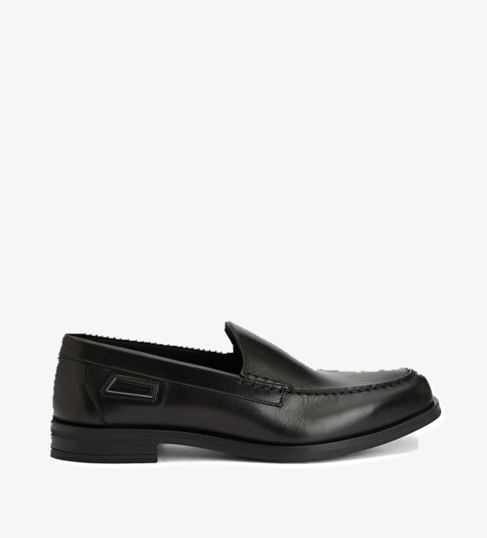 Siyah Erkek Deri Loafer - Görsel 1