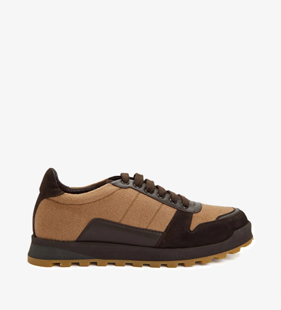 Isaia Kamel Erkek Yün Sneaker model görseli