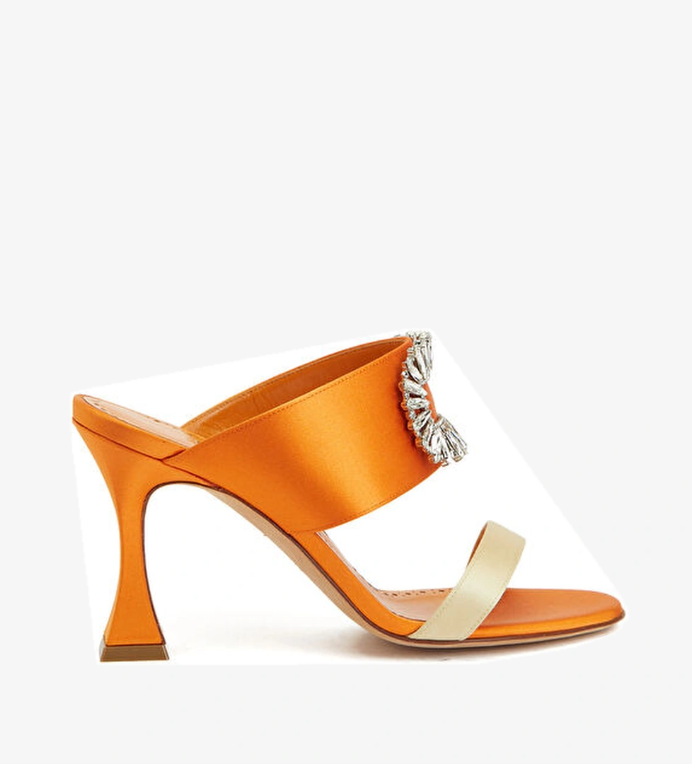 Manolo Blahnik Topuklu Terlik - Görsel 1