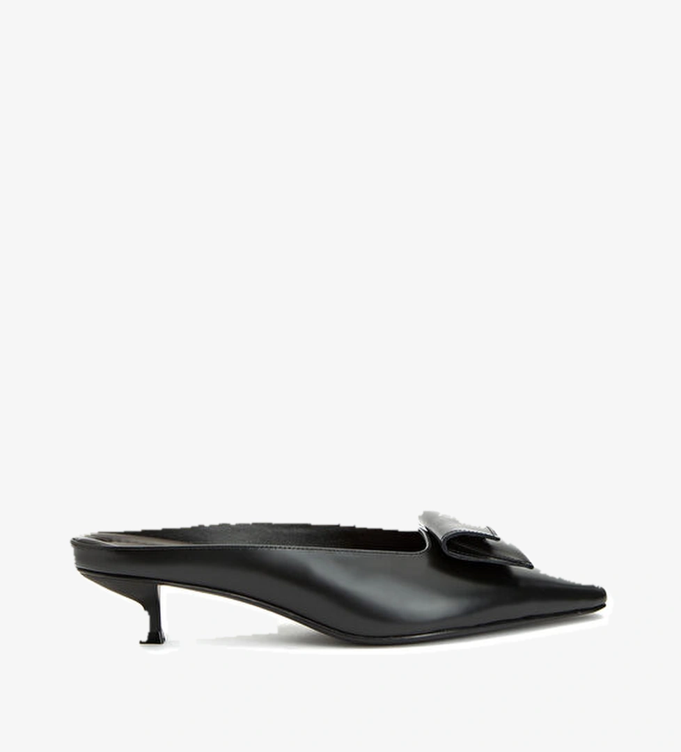 St. Agni Petit Siyah Kadın Deri Terlik model görseli