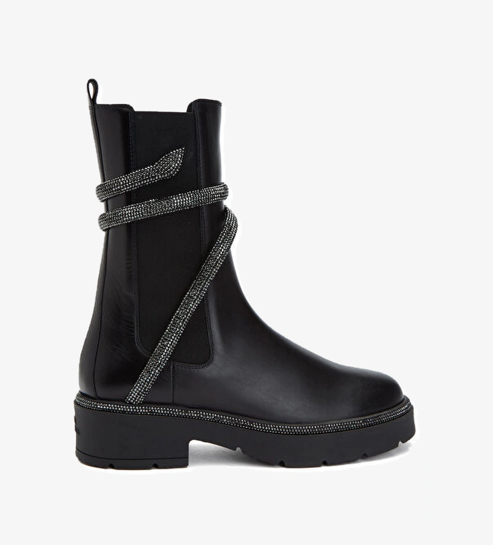 Siyah Kadın Deri Bot - Görsel 1
