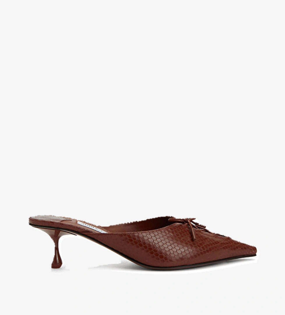 Scarlett Konyak Kadın Deri Terlik - Görsel 1