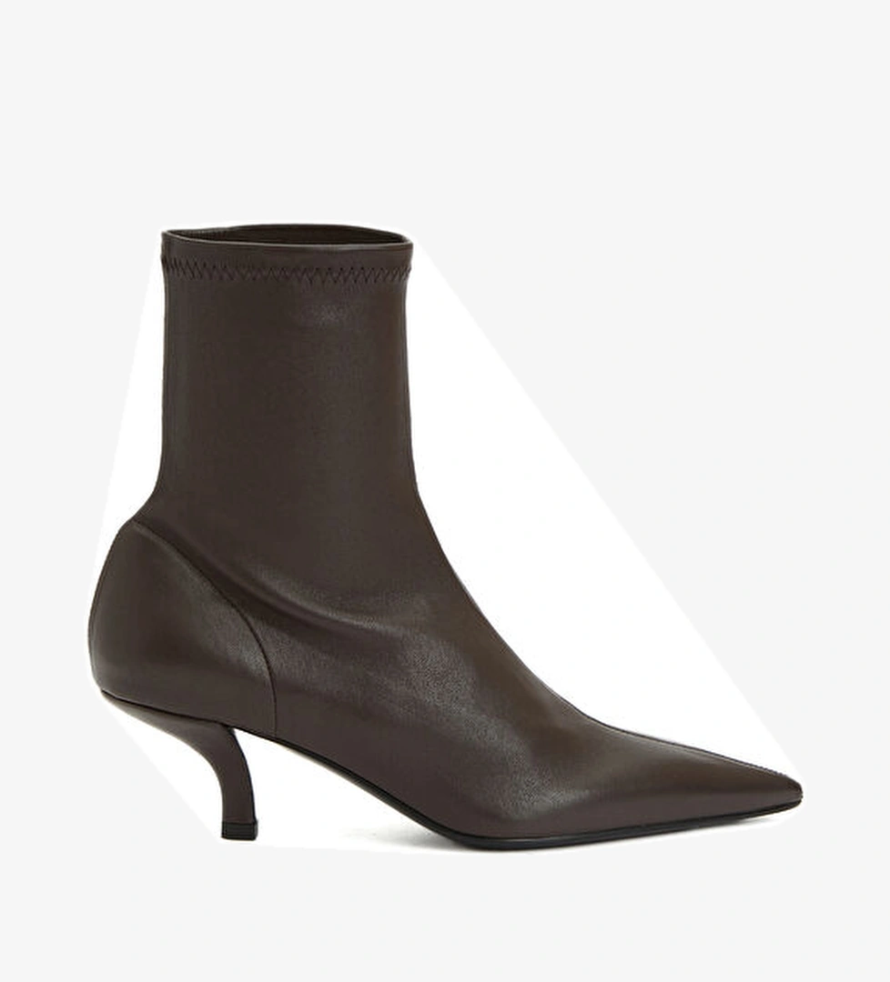 Toteme Kahverengi Kadın Deri Bot model görseli