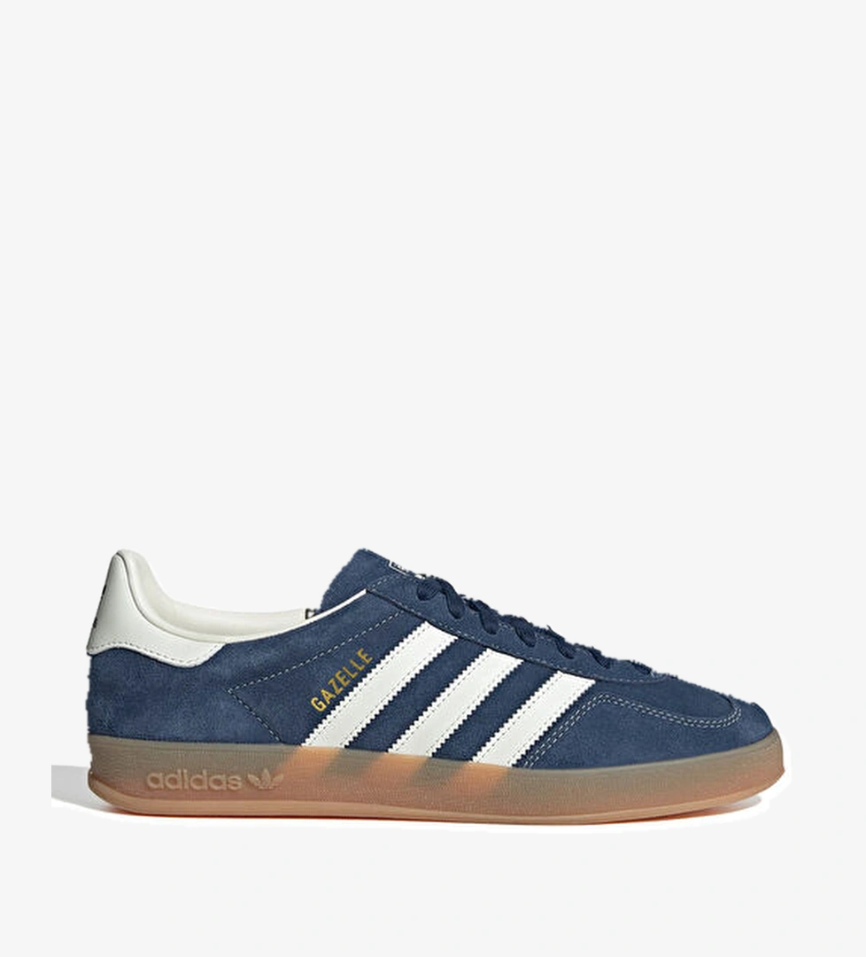 Adidas Gazelle Indoor Lacivert Beyaz Kadın Deri Sneaker model görseli