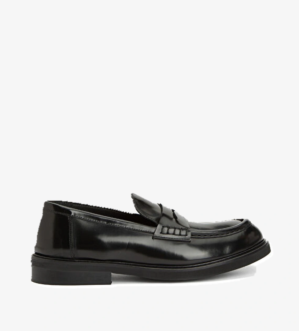 Ahri Siyah Kadın Deri Loafer - Görsel 1