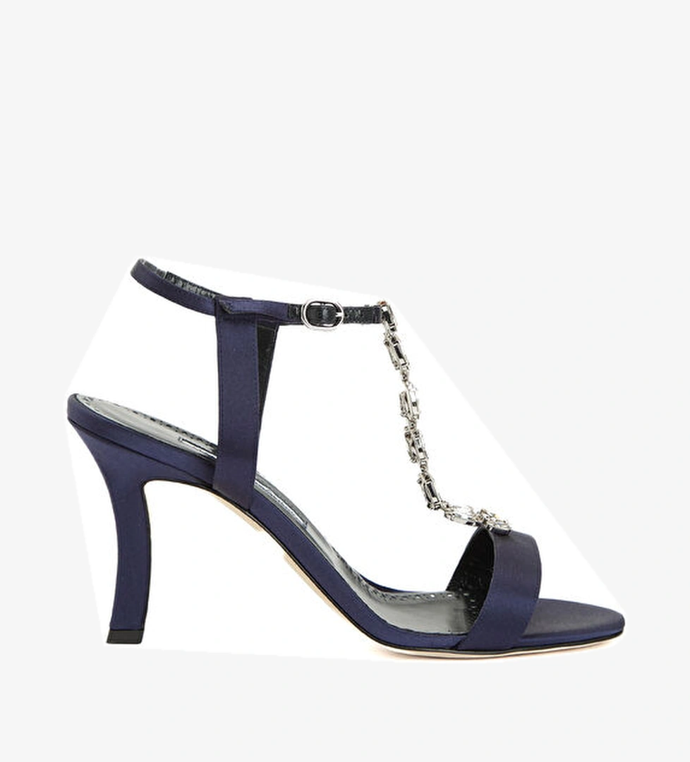 Molasan Lacivert Kadın Sandalet - Görsel 1