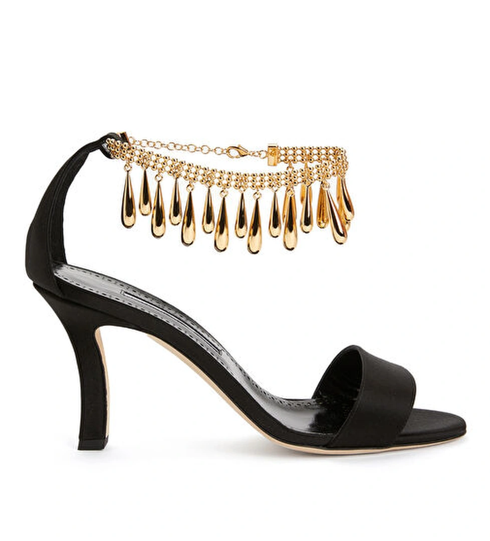 Manolo Blahnik Siyah Kadın Sandalet model görseli