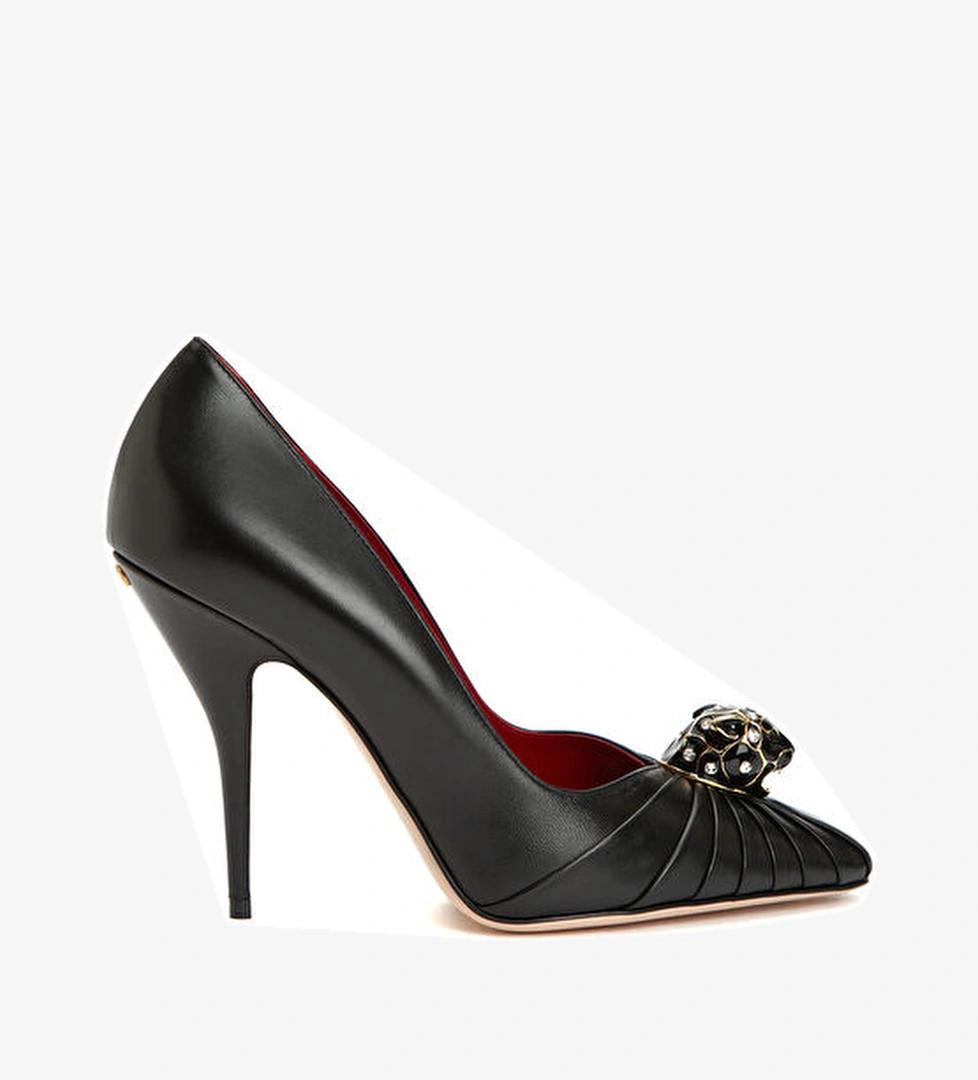 Valentino Garavani Siyah Deri Stiletto model görseli