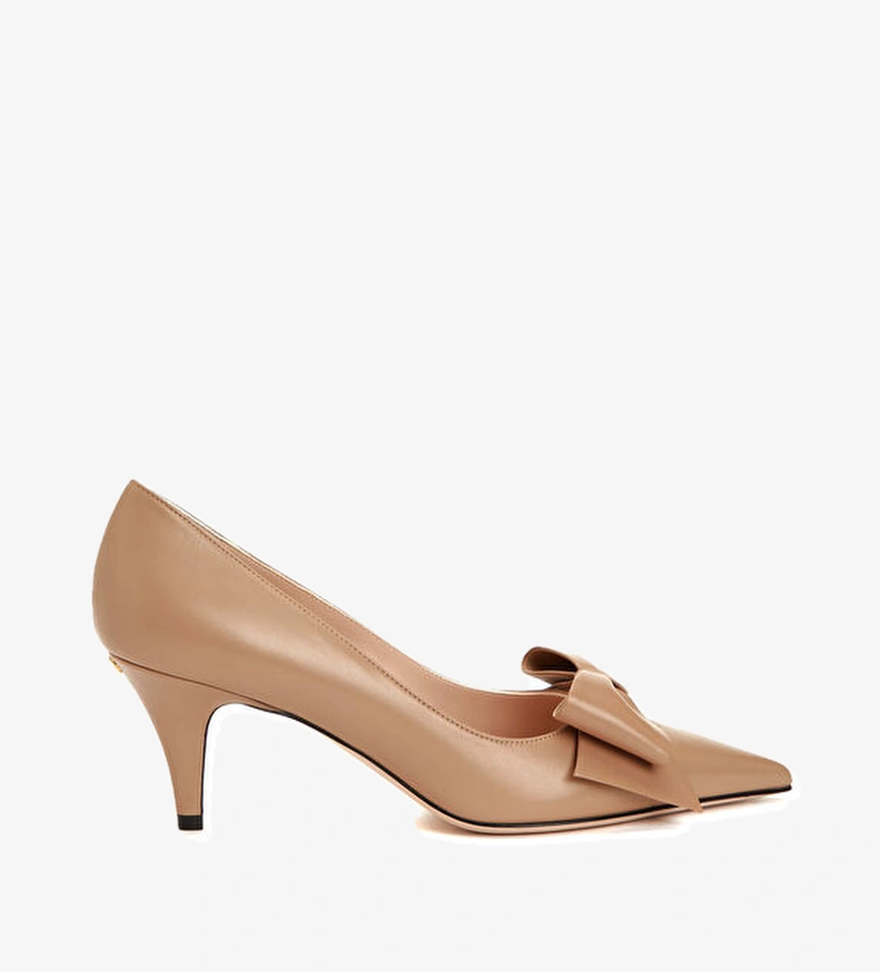Valentino Garavani Pudra Deri Topuklu Ayakkabı model görseli
