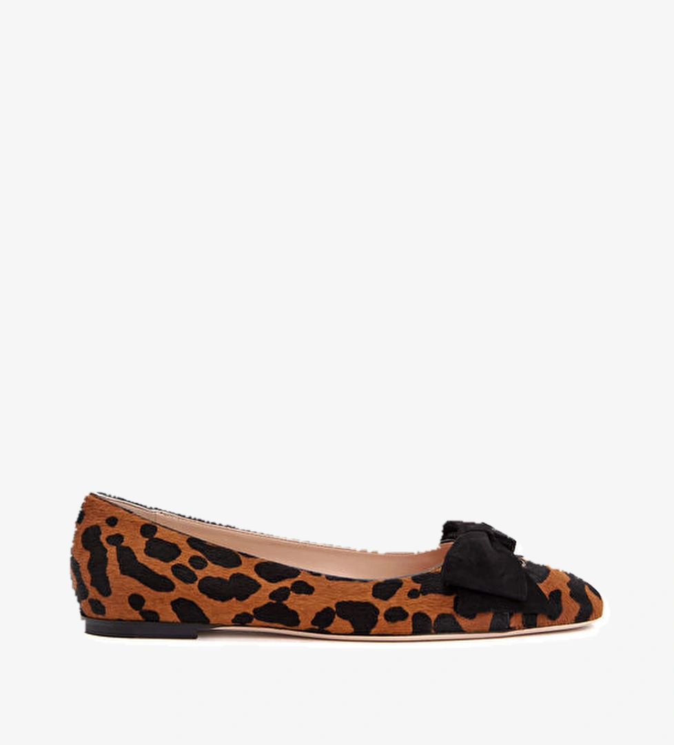 Valentino Garavani Leopar Desenli Deri Babet model görseli