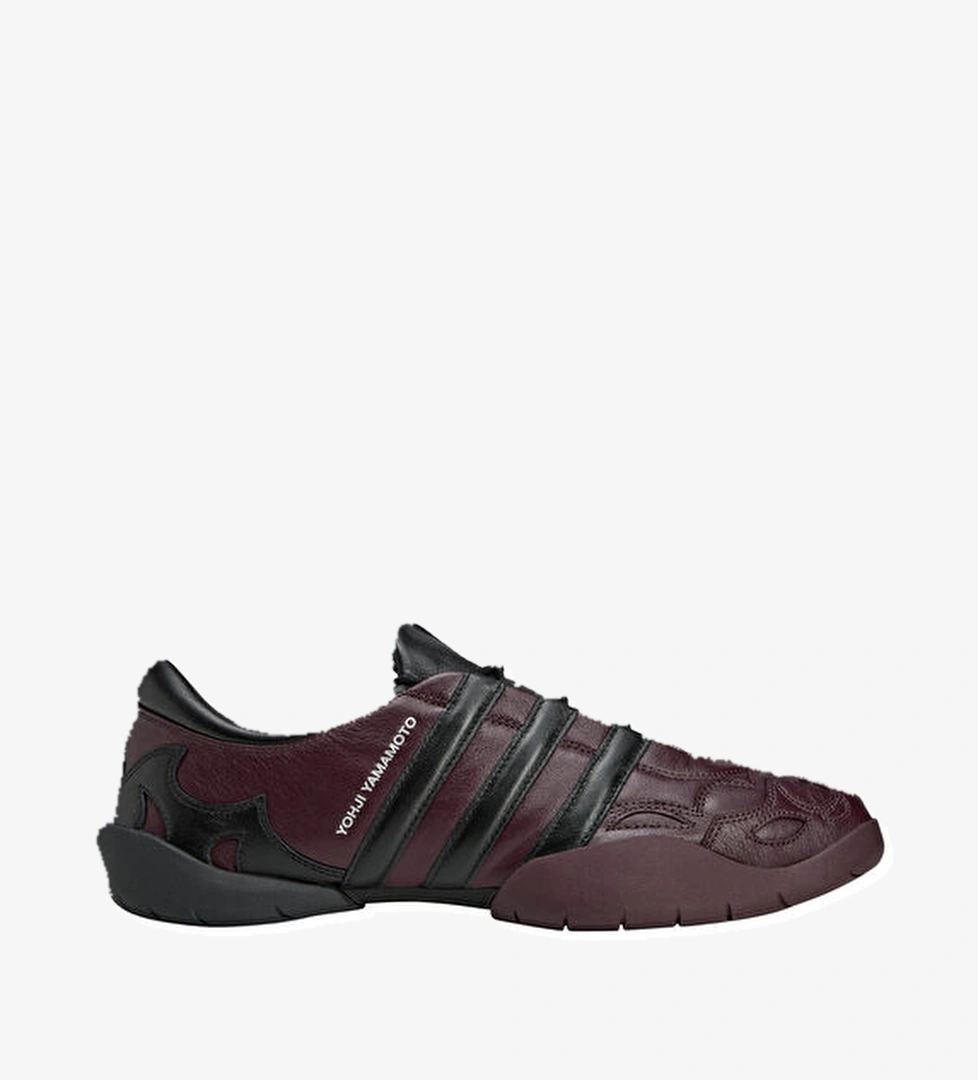 Y-3 Regu 2002 Bordo Erkek Deri Sneaker model görseli