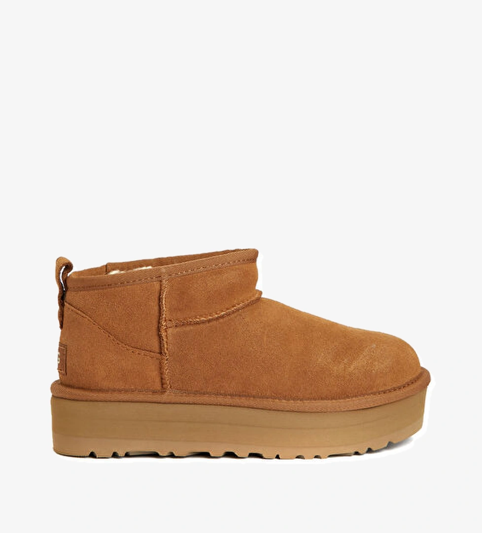 Ugg Classic Ultra Mini Platform Taba Çocuk Deri Bot model görseli