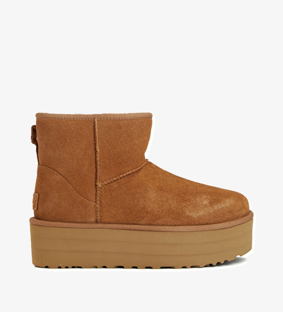 Ugg Classic Mini Platform Taba Kadın Süet Bot model görseli
