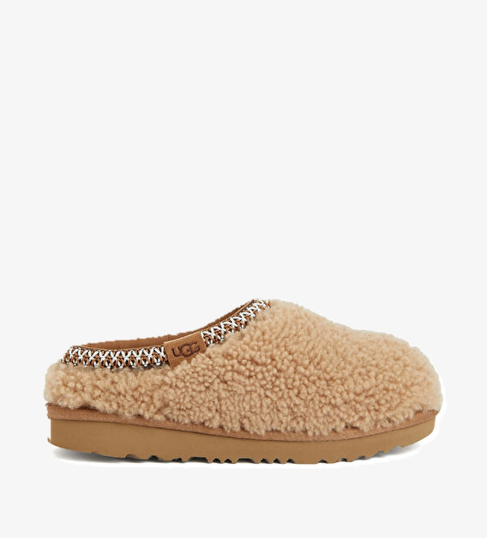 Ugg Tasman Maxi Curly Taba Kız Çocuk Deri Terlik model görseli