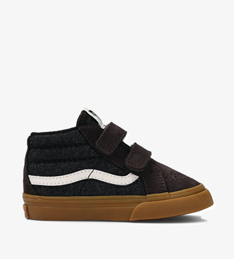 Vans SK8-Mid Reissue V Siyah Unisex Çocuk Deri Sneaker model görseli
