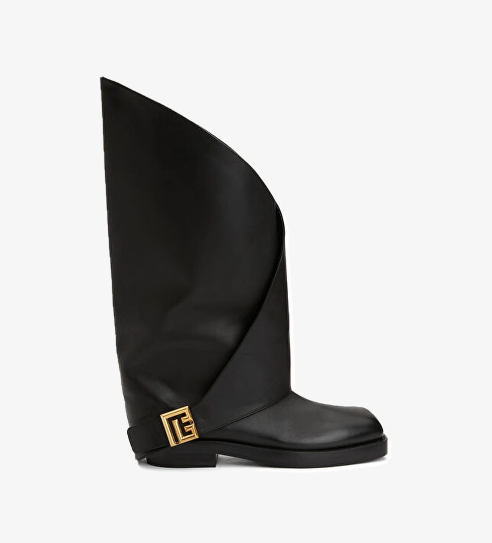 Balmain Siyah Kadın Deri Çizme model görseli