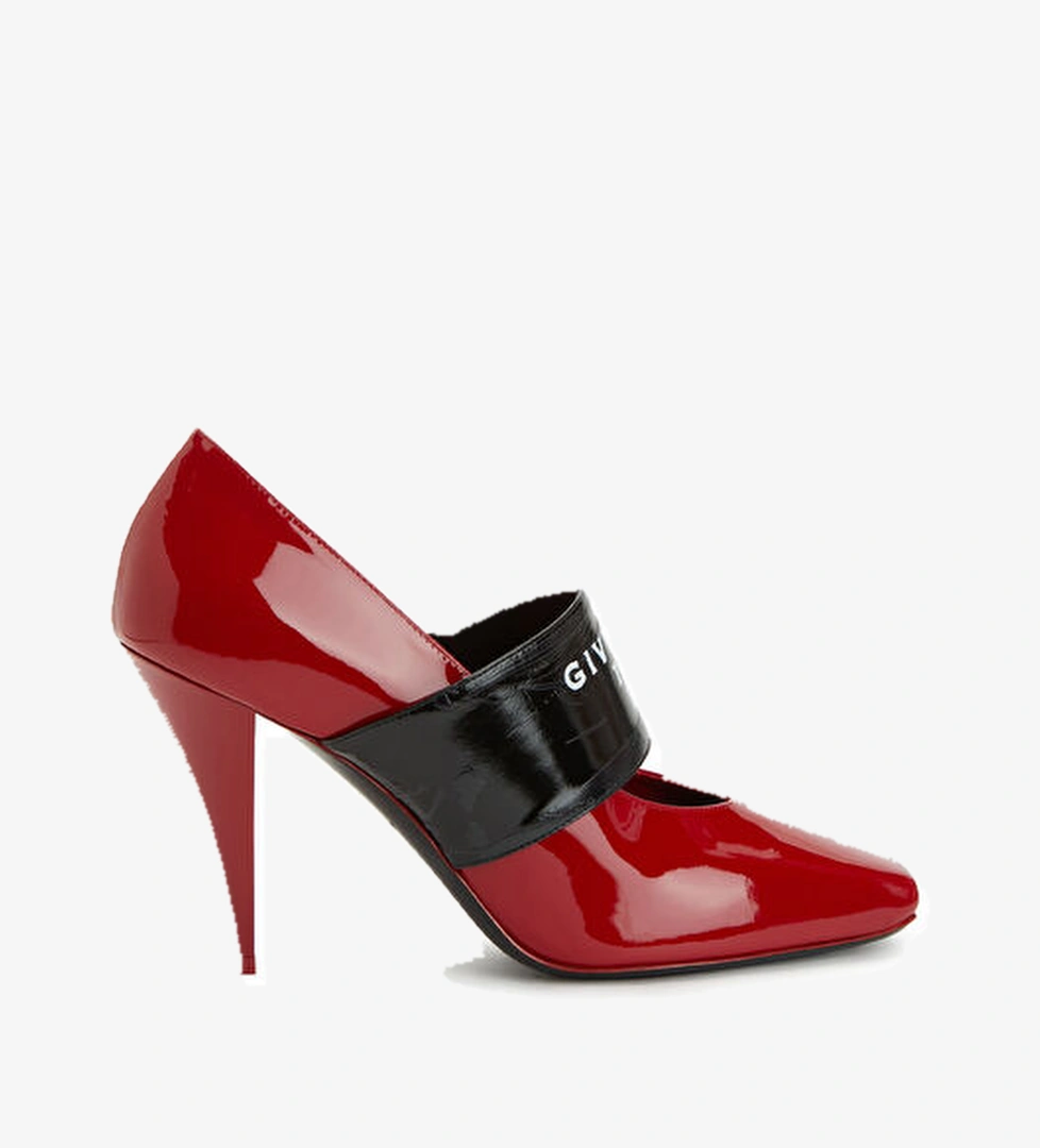 Paris 1952 Kırmızı Rugan Topuklu Ayakkabı - Görsel 1