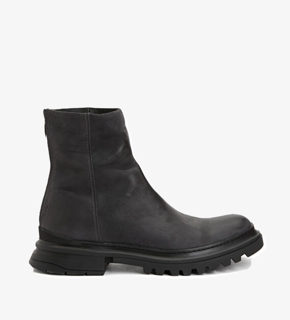 Alberto Fasciani Siyah Erkek Deri Bot model görseli