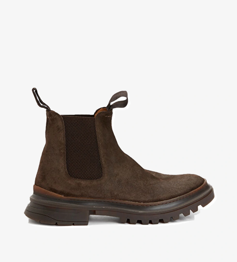 Alberto Fasciani Koyu Kahverengi Erkek Deri Bot model görseli