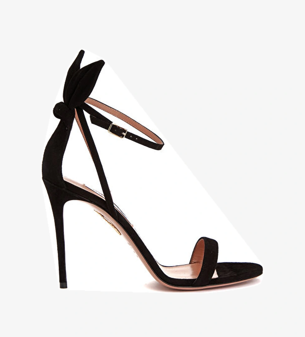 Aquazzura Bow Tie Siyah Kadın Deri Sandalet model görseli