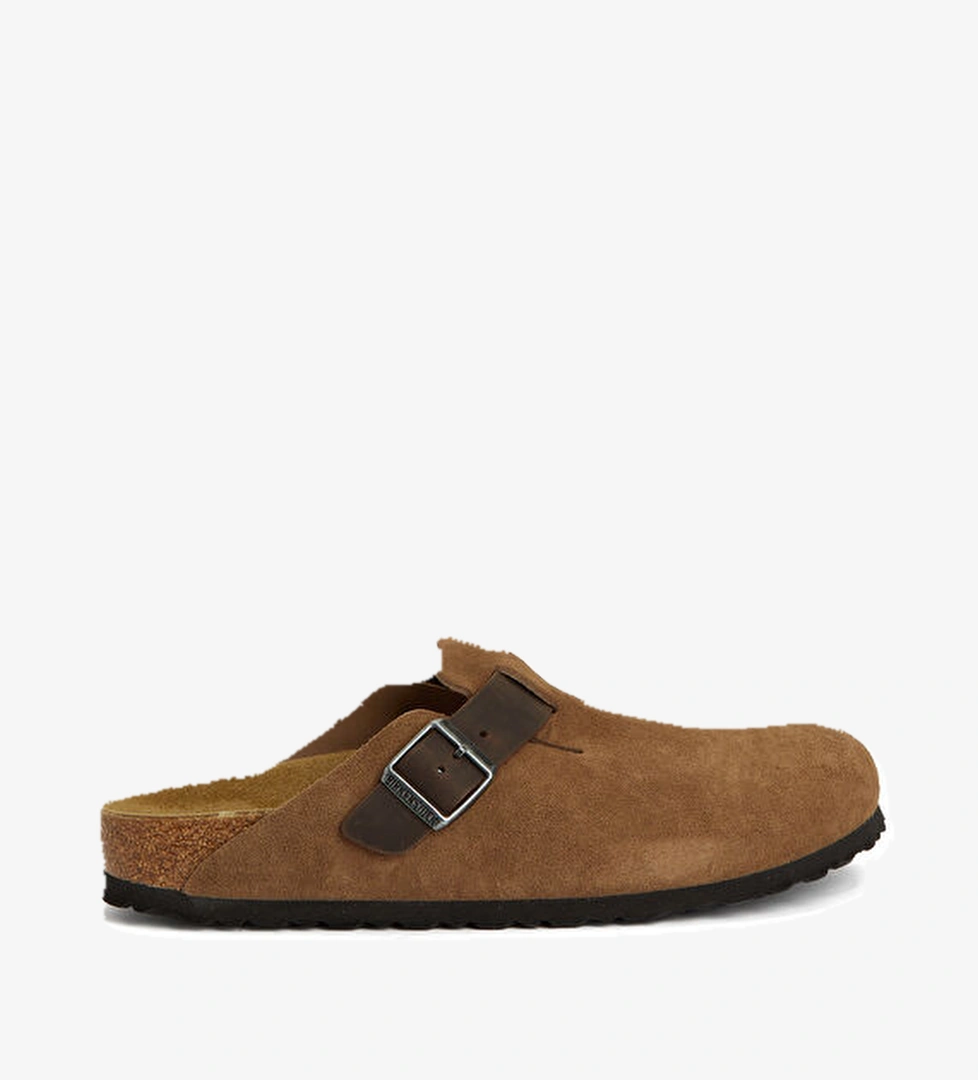 Birkenstock Boston VL Leoi Taba Erkek Süet Terlik model görseli