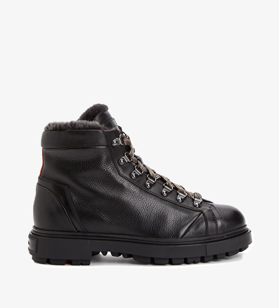 Santoni Saint Moritz Siyah Erkek Deri Bot model görseli
