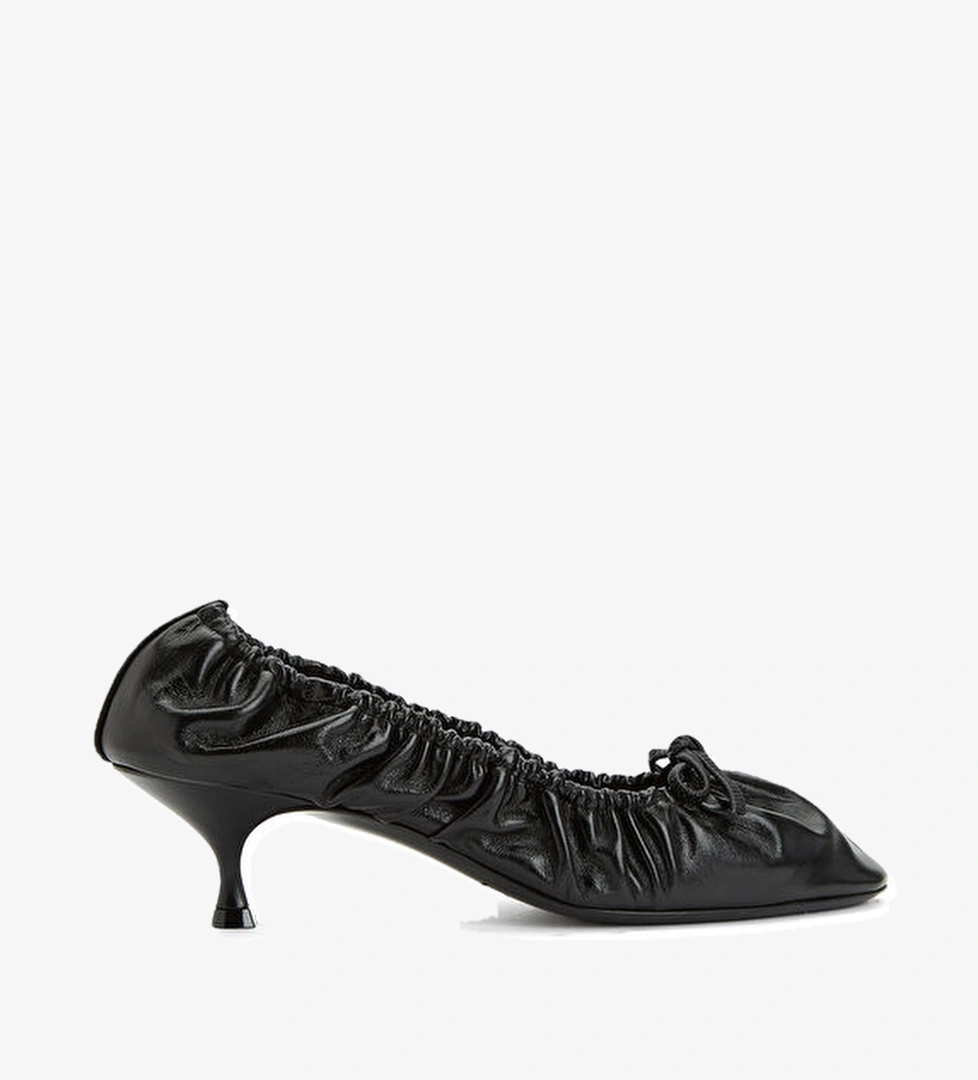 Herbert Levine Siyah Deri Topuklu Ayakkabı model görseli