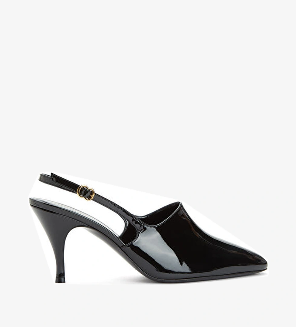 Herbert Levine Siyah Deri Topuklu Ayakkabı model görseli