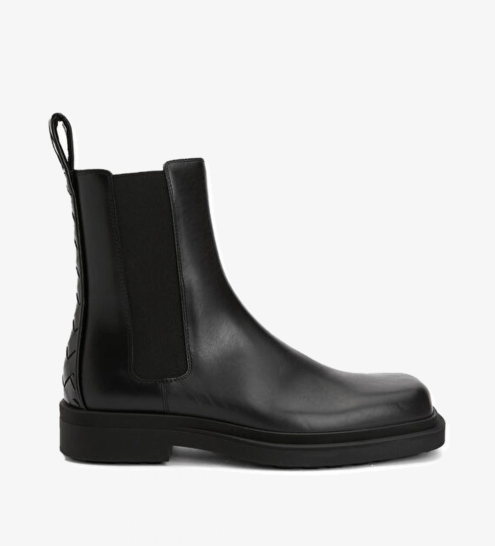 Bottega Veneta Siyah Erkek Deri Bot model görseli