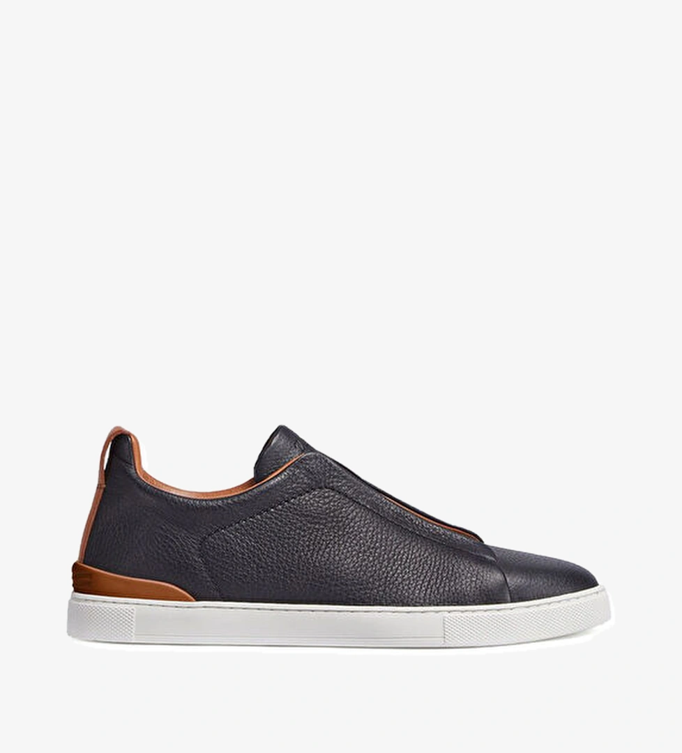 Zegna Siyah Erkek Deri Sneaker model görseli