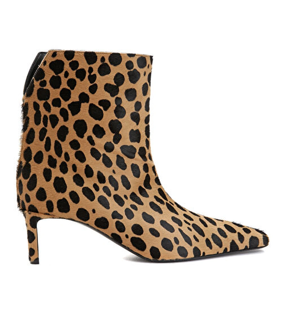 Khaite Ona Leopar Desenli Kadın Süet Ankle Bot model görseli