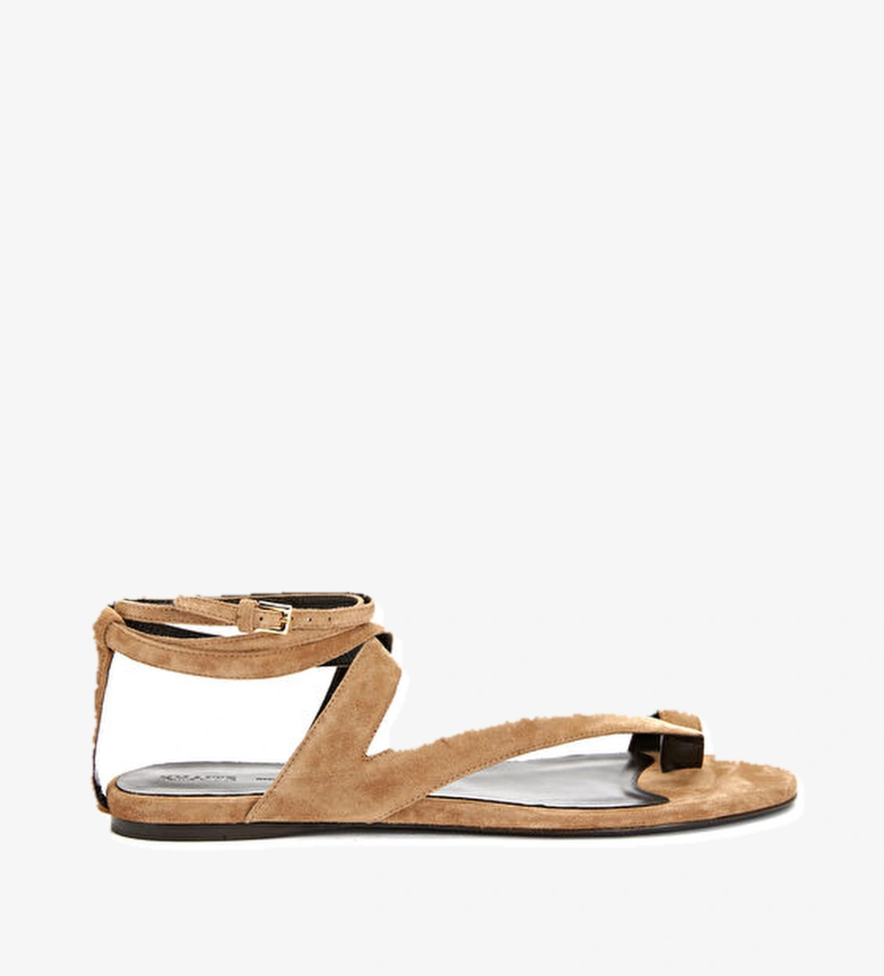 Khaite Aimee Taupe Kadın Süet Terlik model görseli