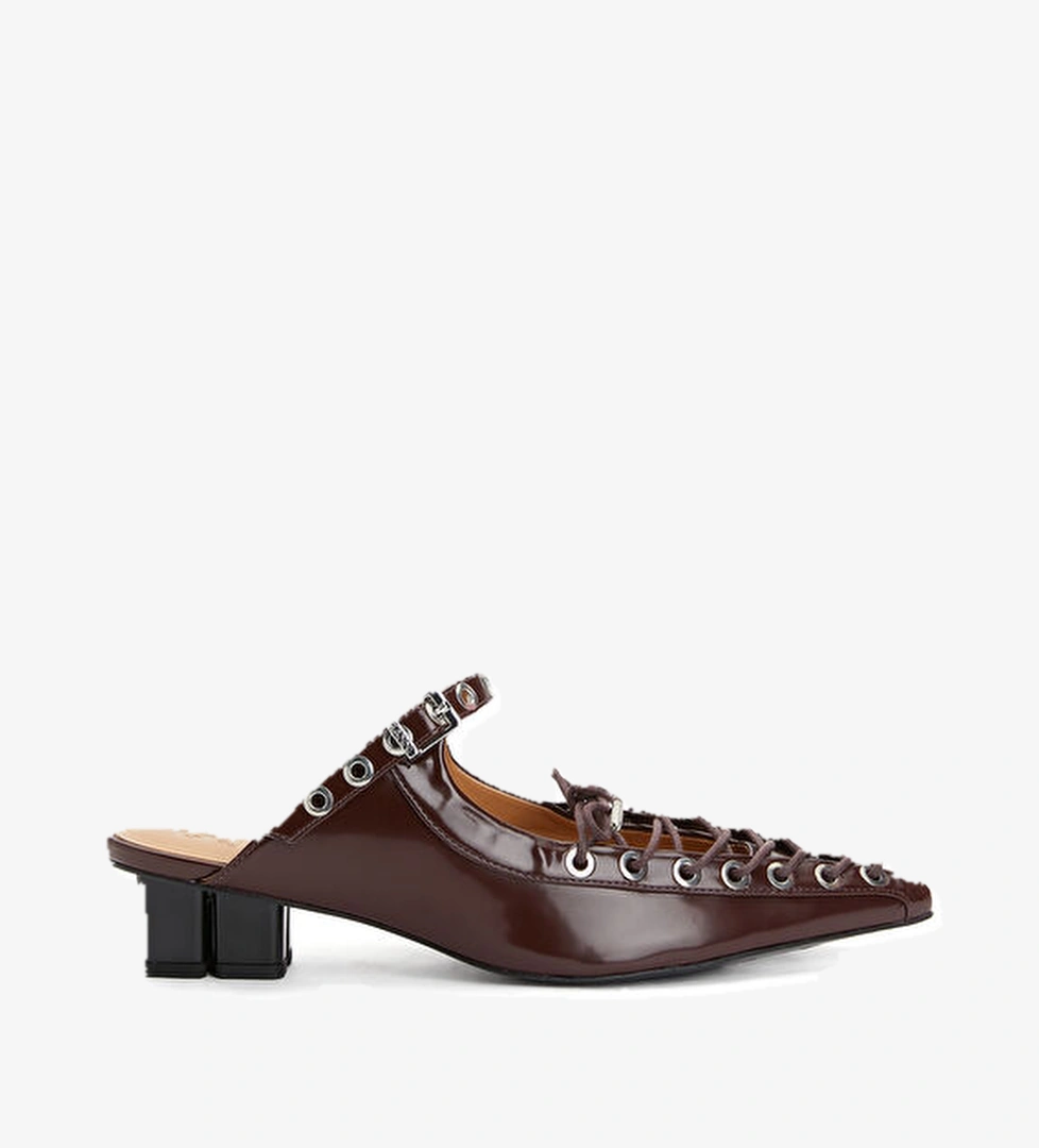 Ganni Bordo Kadın Terlik model görseli