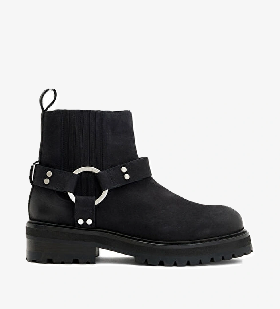 Allsaints Maddie Siyah Kadın Deri Bot model görseli