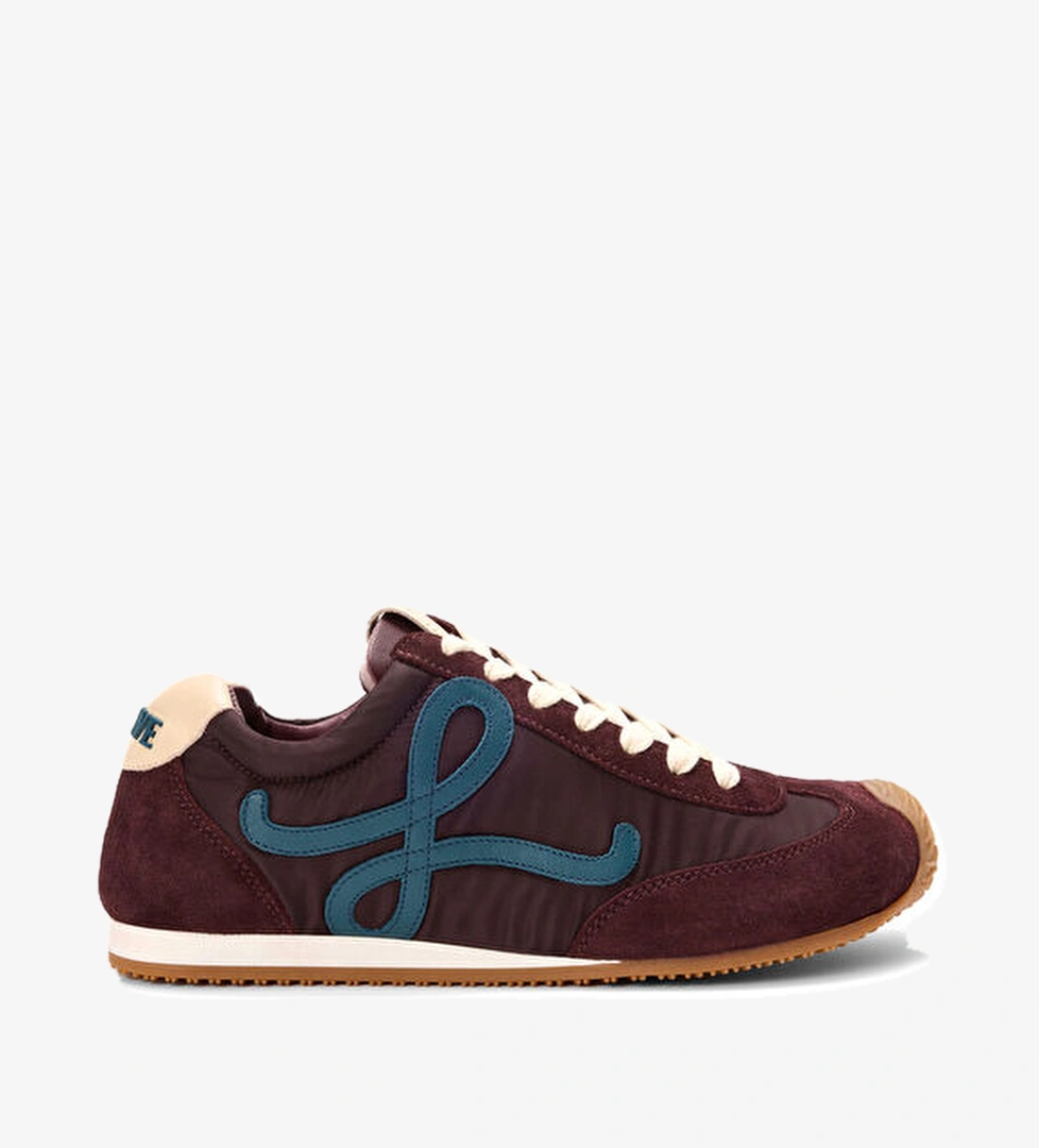 Loewe Ballet Runner Mavi Bordo Kadın Deri Sneaker model görseli