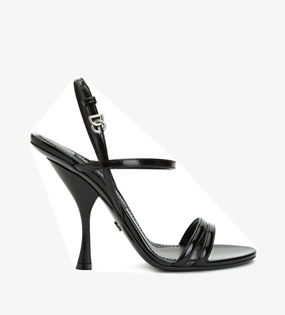 Dolce&gabbana Siyah Kadın Deri Sandalet model görseli