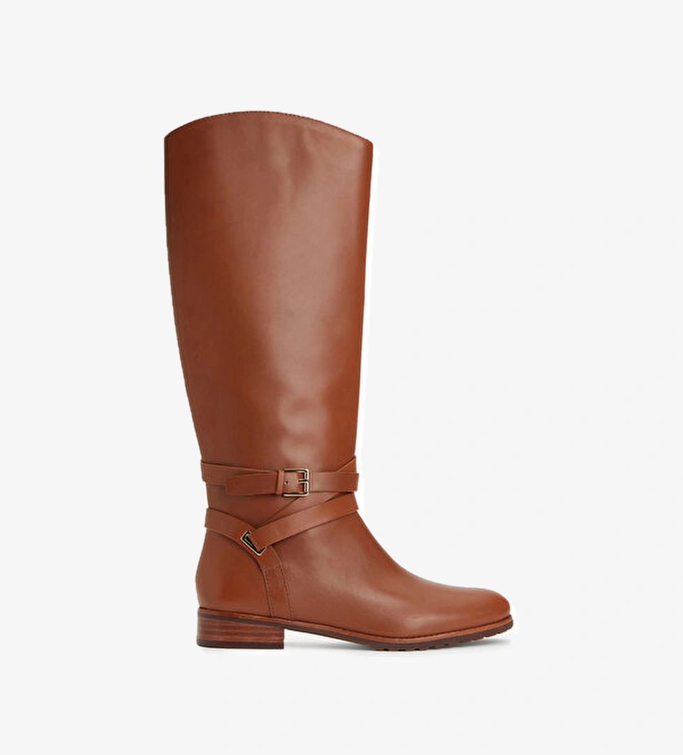 Lauren Ralph Lauren Collins Camel Kadın Deri Çizme model görseli