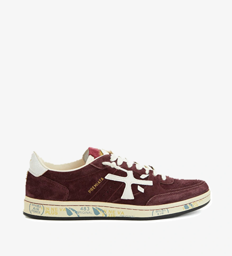 Premiata Istrice Bordo Erkek Süet Sneaker model görseli