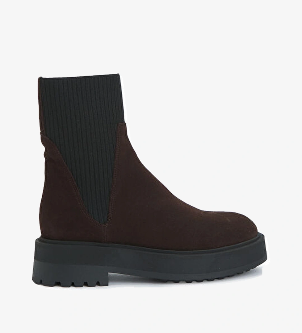 Aurora Koyu Kahverengi Kadın Deri Bot - Görsel 1