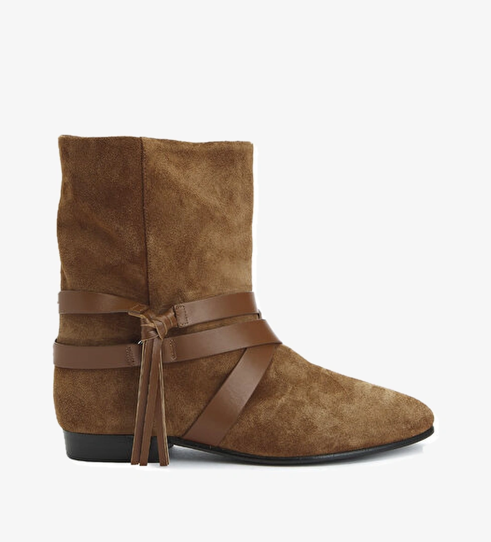 Isabel Marant Rejen Kahverengi Kadın Deri Bot model görseli