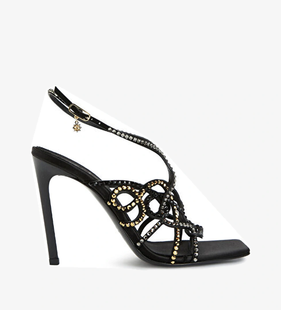 Fabi Fabi Siyah Kadın Deri Sandalet model görseli