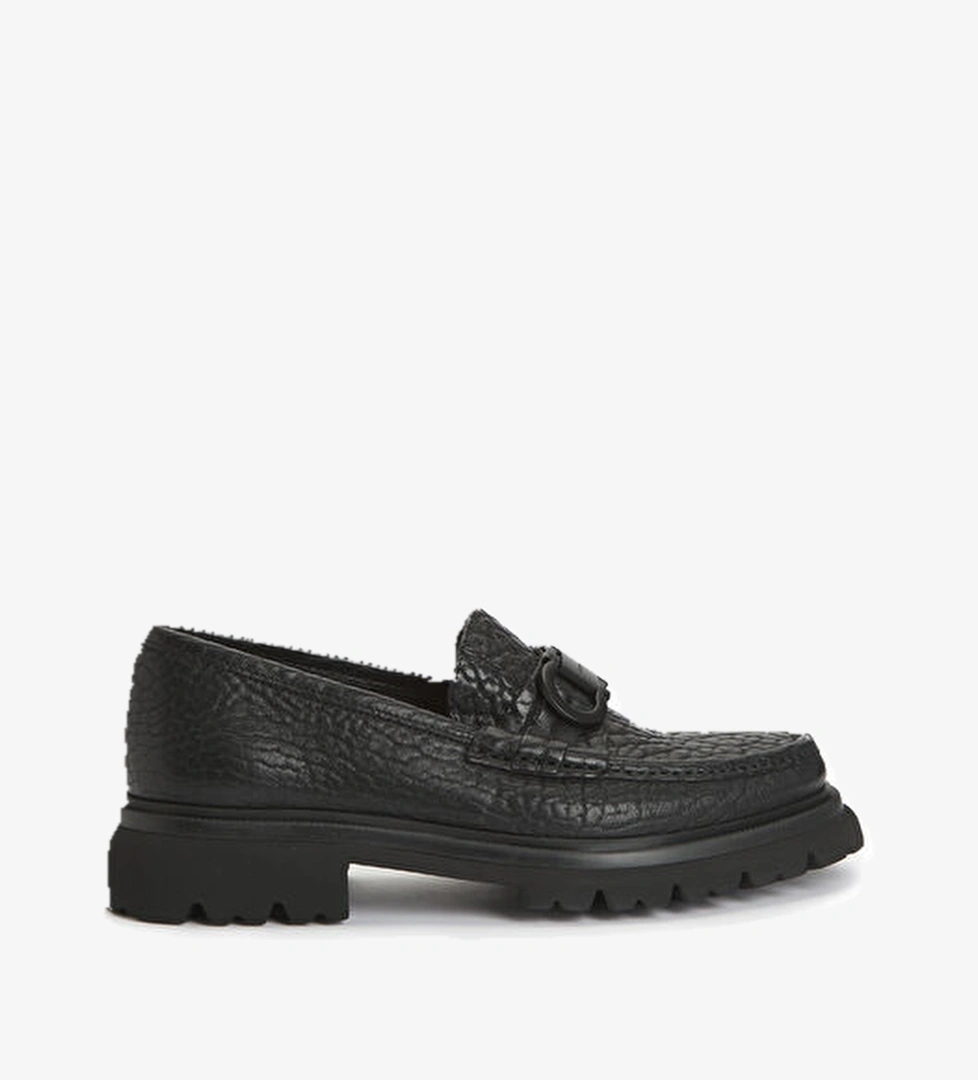 Bleecker Siyah Erkek Deri Loafer - Görsel 1