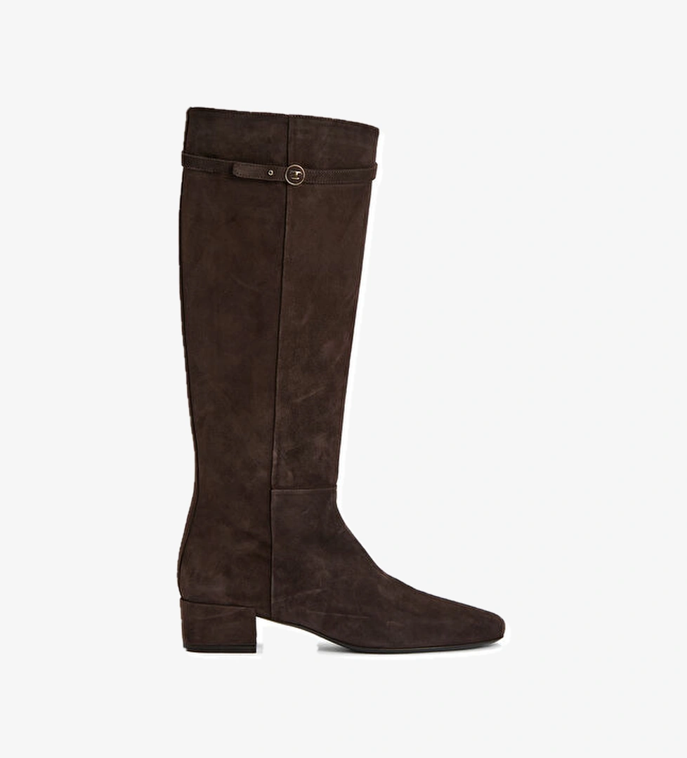 Tod's Koyu Kahverengi Kadın Deri Bot model görseli