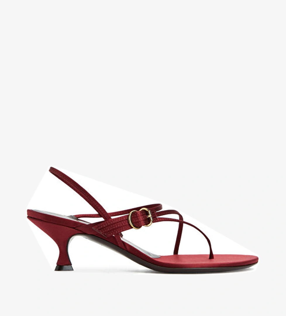 Starry Bordo Kadın Sandalet - Görsel 1