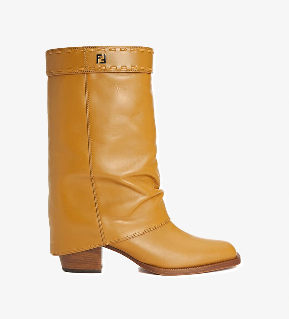 Fendi Taba Kadın Deri Bot model görseli