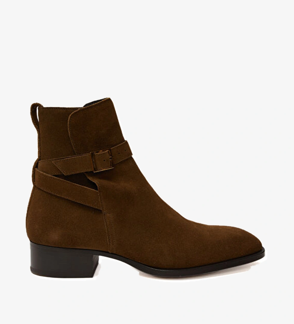 Tom Ford Kahverengi Erkek Süet Bot model görseli